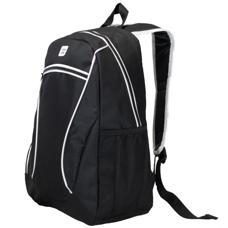 BLACK AND WHITE YOUTH BACKPACK SEMI LINE