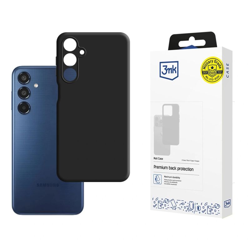 3mk Matt Case for Samsung Galaxy M35 5G - Black