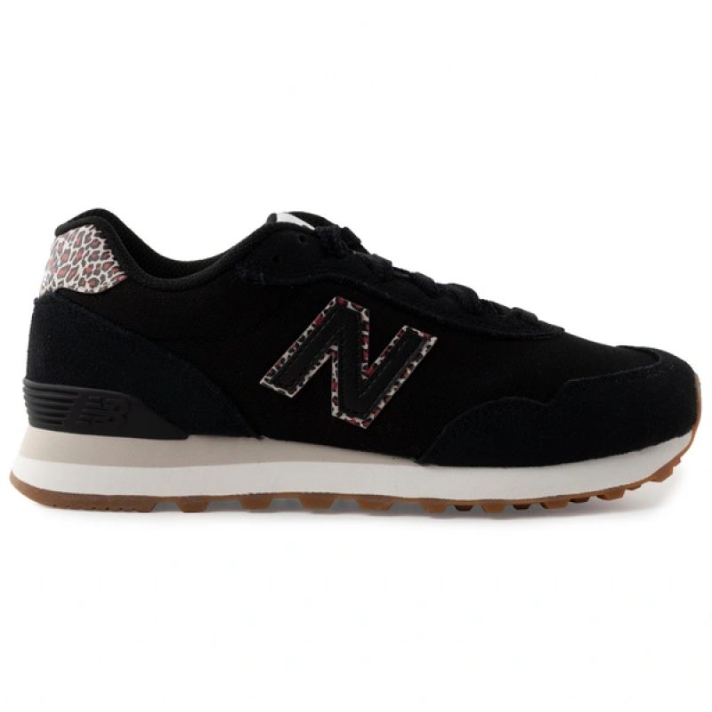 New Balance women’s 515 black suede leather sneakers