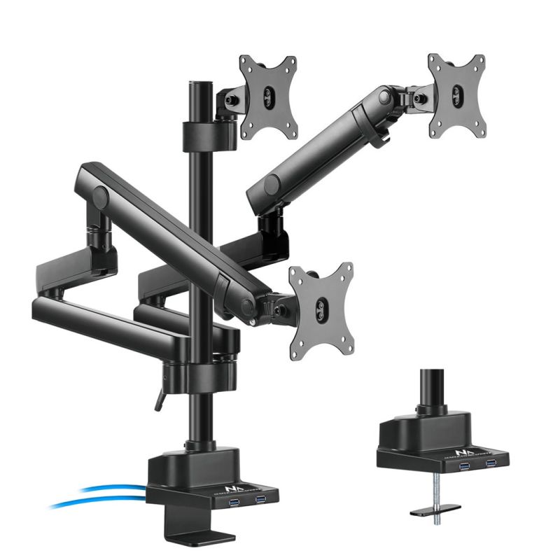 Maclean MC-811 desk mount for 3 monitors (desktop; 17" - 27"; max. 20kg)