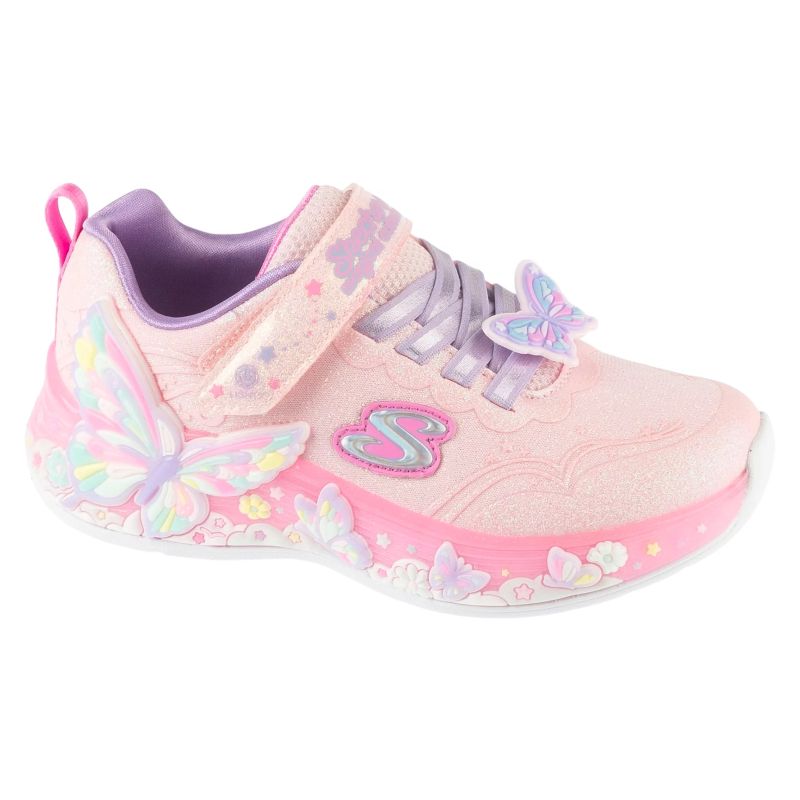 Skechers S-Lights: Butterfly Bliss 303065LC-LPMT Pink, Size 27