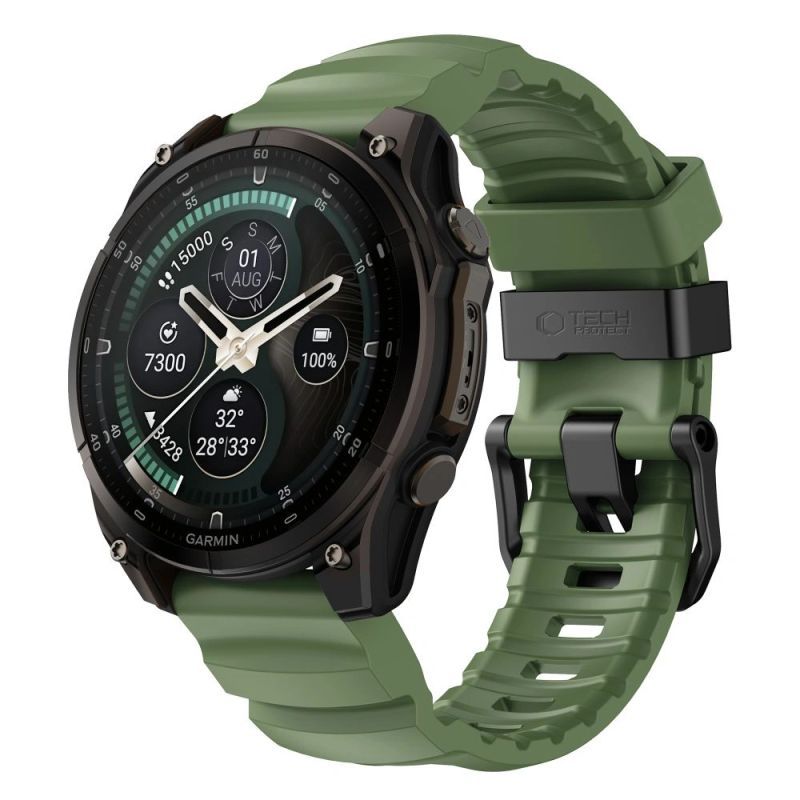 Tech-Protect Motion Strap for Garmin Fenix 5X / 5X Plus / 6X / 6X Pro / 7X / 8 / 8 Pro / 9 / 9 Pro (51 mm) – green