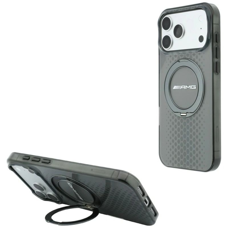 Mercedes AMG IML Double Layer Urban Line Case with Ring Stand MagSafe for iPhone 18 Pro Max / 17 Pro Max - Gray