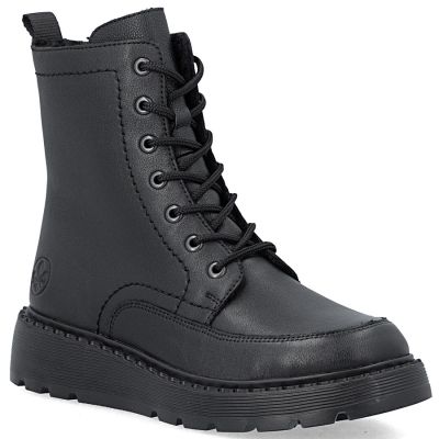 Rieker Stivali leather ankle with platform, Rieker