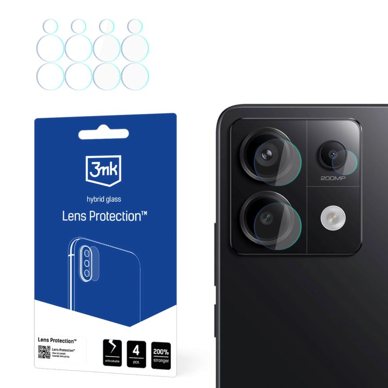 3mk Lens Protection™ Hybrid Camera Glass for Redmi Note 13 Pro