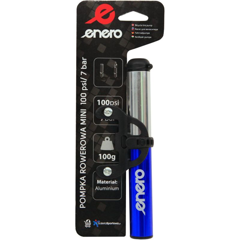 ENERO ALUMINUM BICYCLE PUMP 22x191MM BLUE 1033136