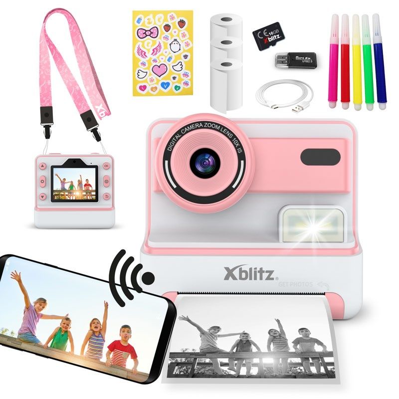 XBLITZ INSTANT CAMERA WITH FLASH PINK
