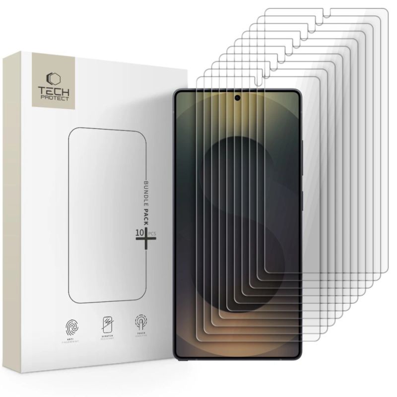 Tech-Protect Tempered Glass Bundle 10-pack for Samsung Galaxy S25