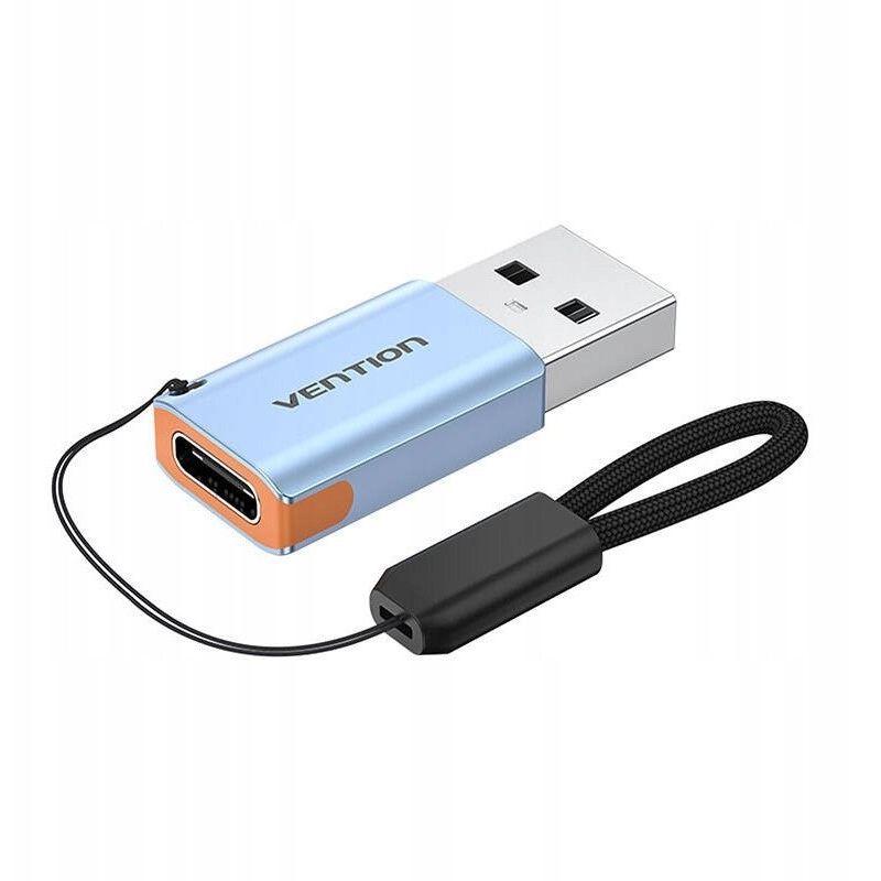USB 3.1 Vention USB-A to USB-C Adapter with Aluminum Alloy Lanyard