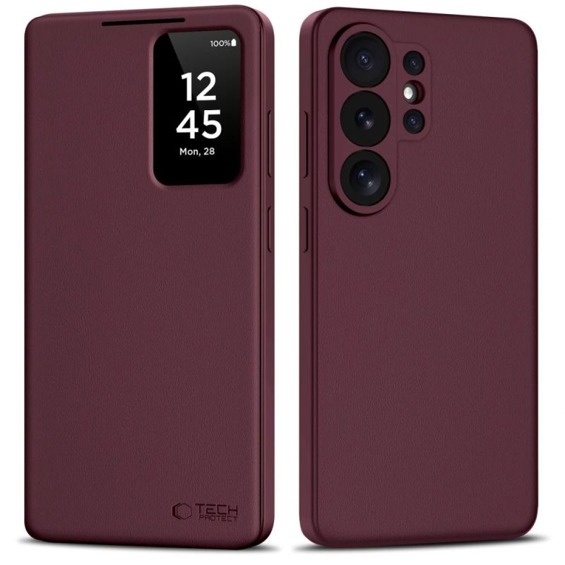 Tech-Protect Smart Wallet Case for Samsung Galaxy S26 Ultra - Burgundy