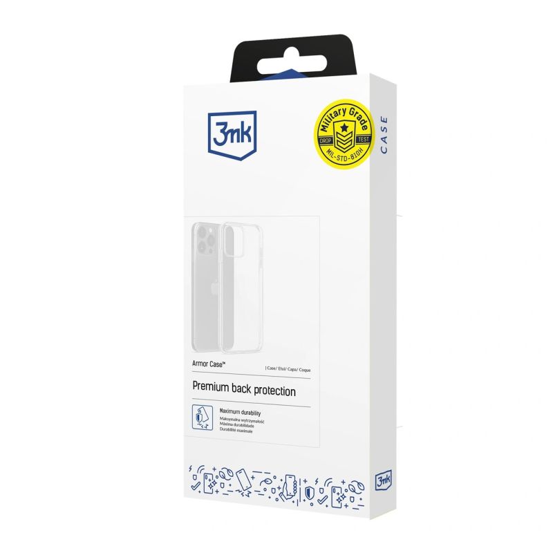 3mk Armor Case for Apple iPhone 17 Pro - Transparent