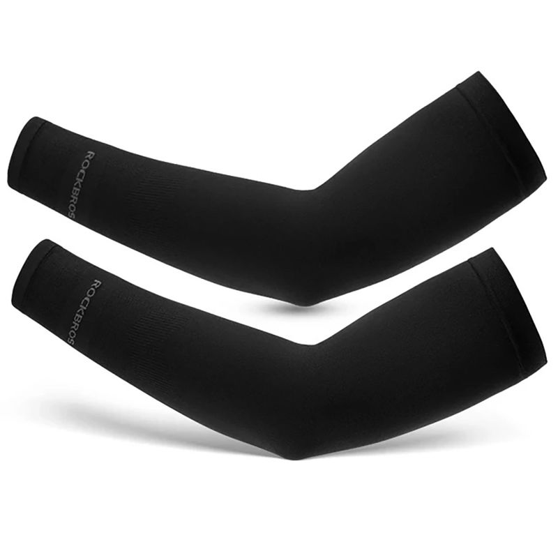 Rockbros XT9002BK cycling arm warmers - black (2 pcs.)