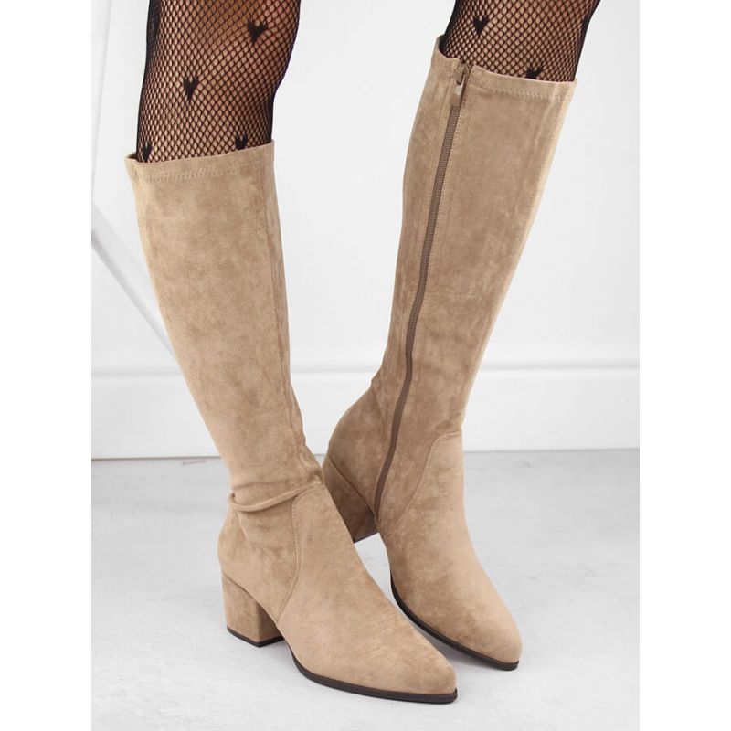 Leone Stivali Suede-Look Heeled Sergio Leone