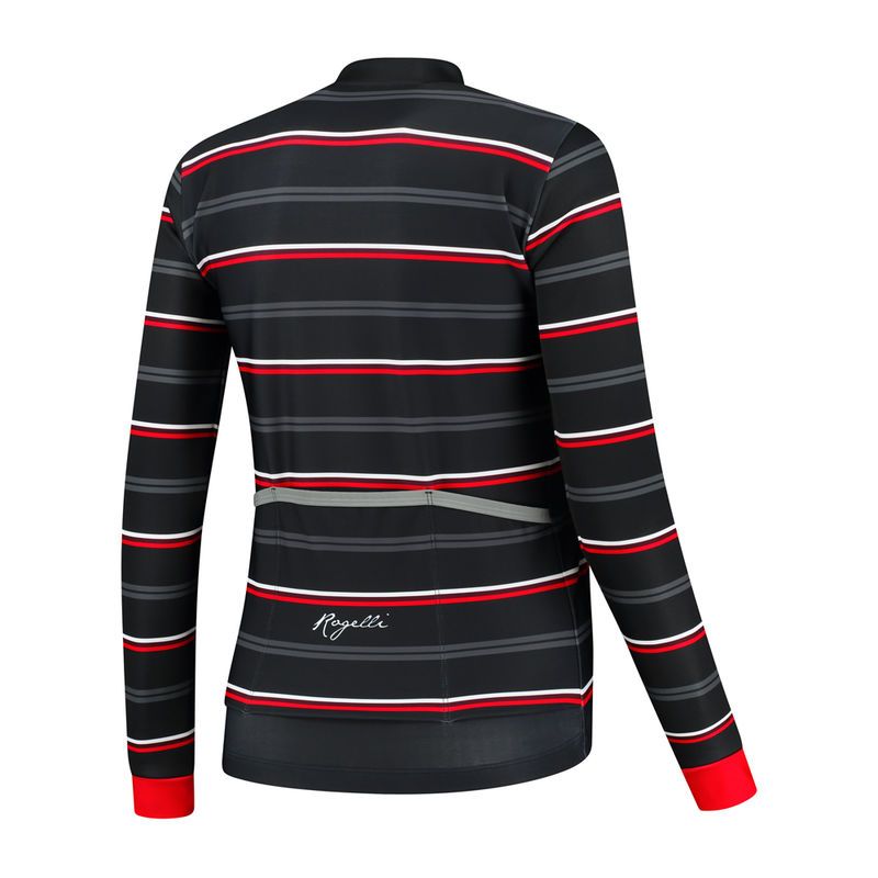 Rogelli Giacca winter stripe black-red