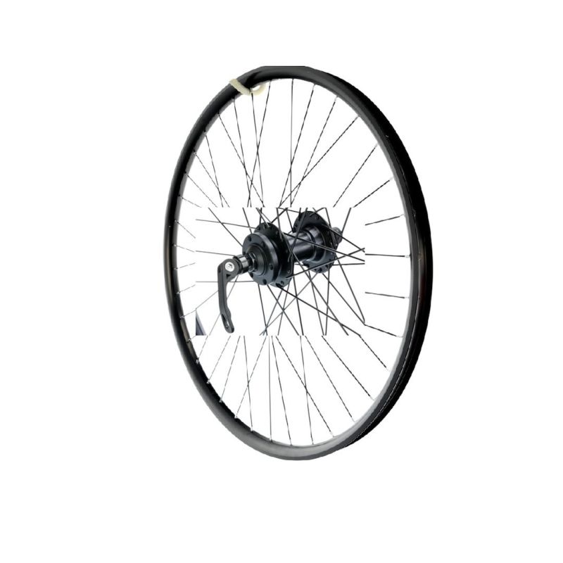 27.5'' front wheel 25 mm 6-bolt QR black/black