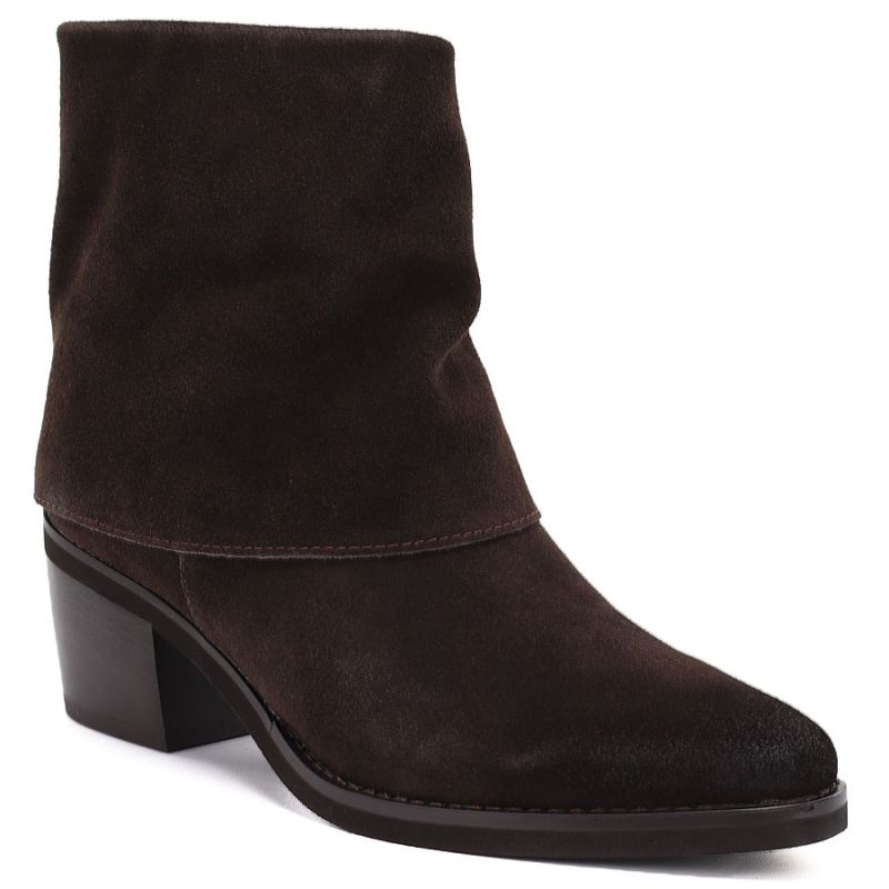 Potocki Stivali leather cowboy with rolled-up upper, chocolate Potocki