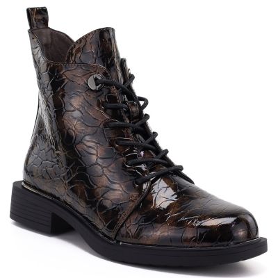 S.Barski Stivali patent leather ankle S.Barski