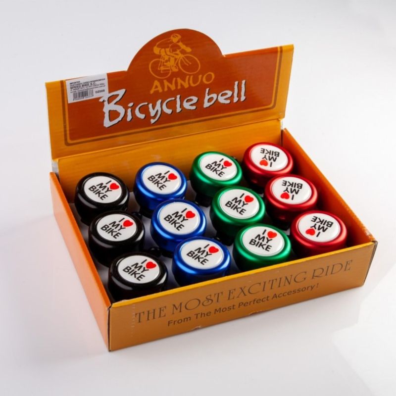 Aluminum/color bell, pack of 12