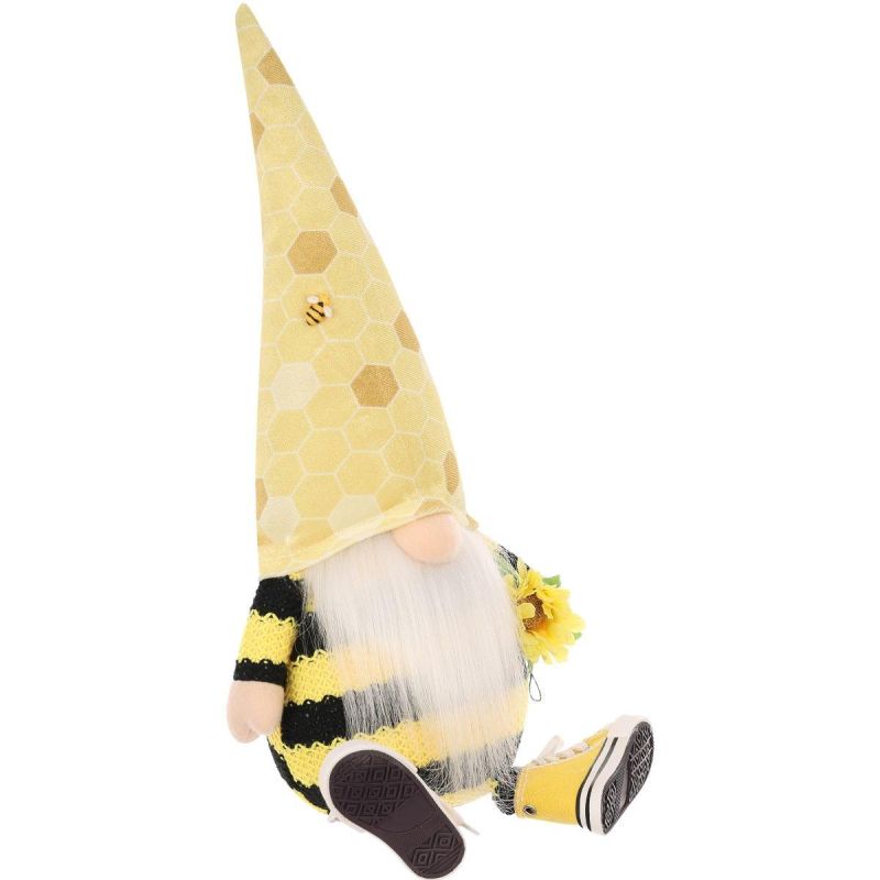 Saska Garden Sneakers snow gnome sitting drone in spring decoration