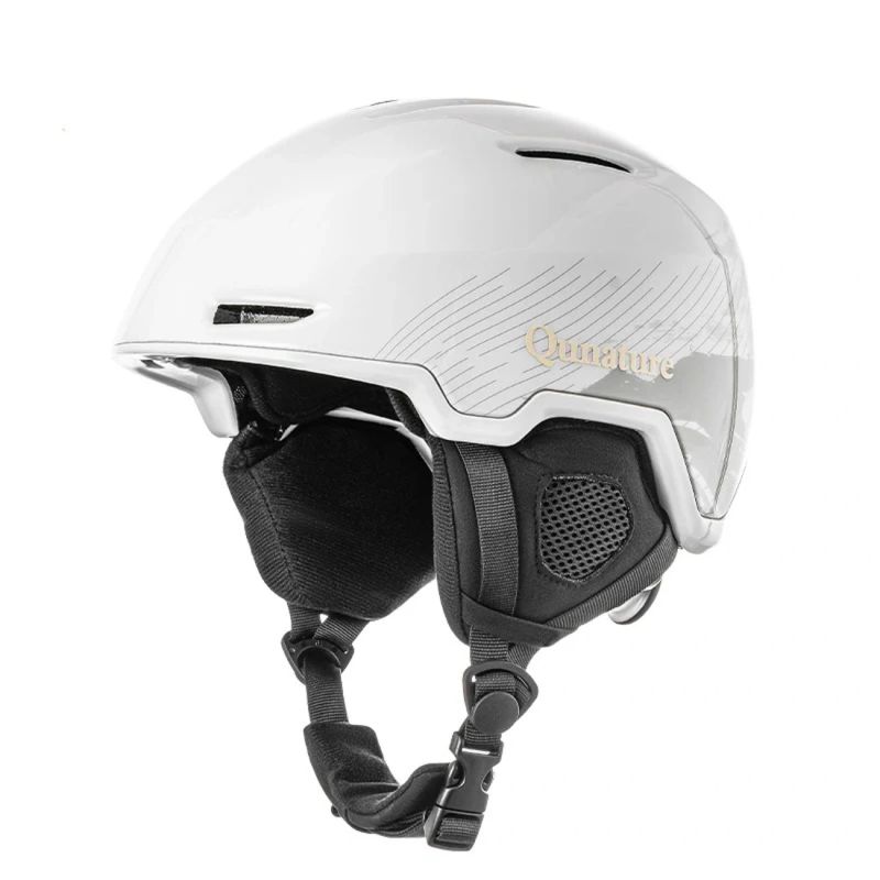 Qunature 10130003002 Ski Helmet with Earmuffs for Snowboard 54-58 cm - White