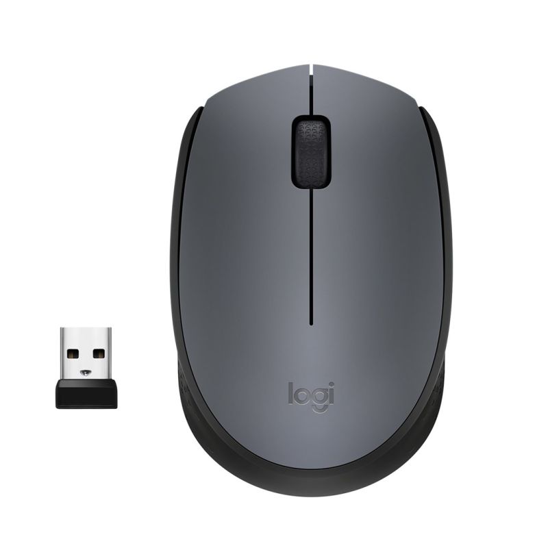 Logitech M170 Mouse 910-004642 (optical; 1000 DPI; gray; )