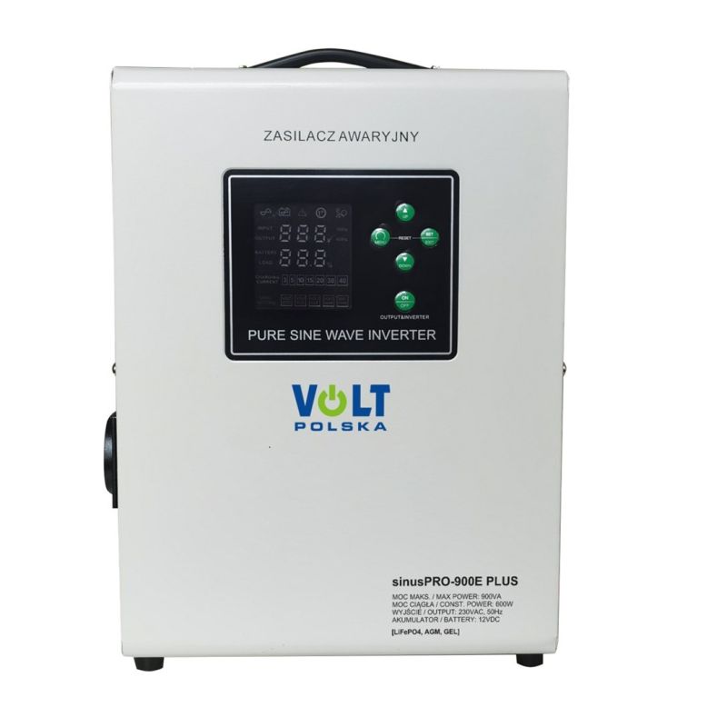 VOLT POLSKA SINUSPRO 900E PLUS 12V 600/900W LiFePO4 converter, MENU