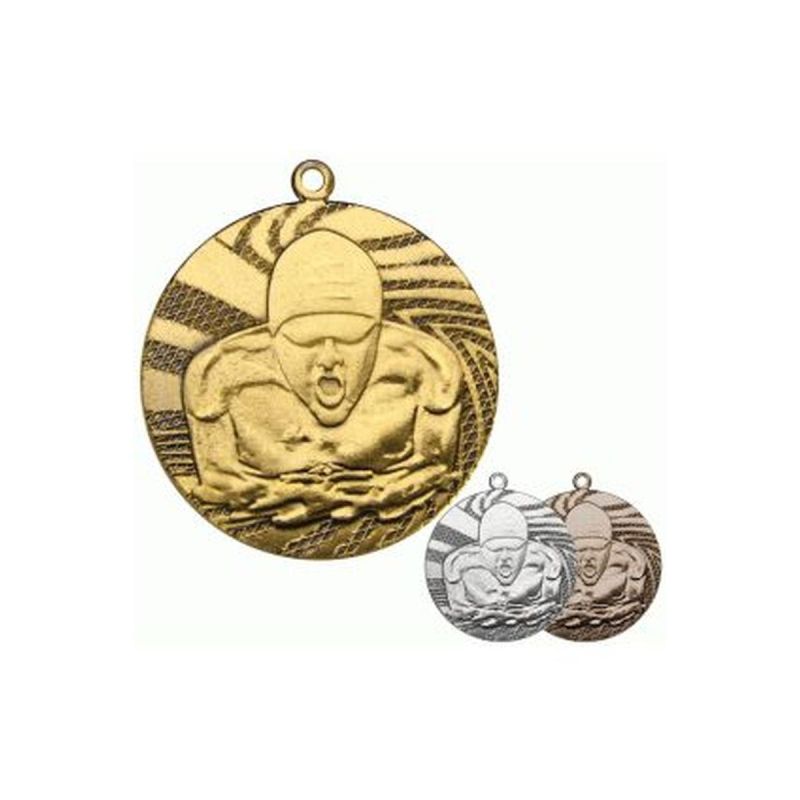 Gold medal - swimming - steel medal