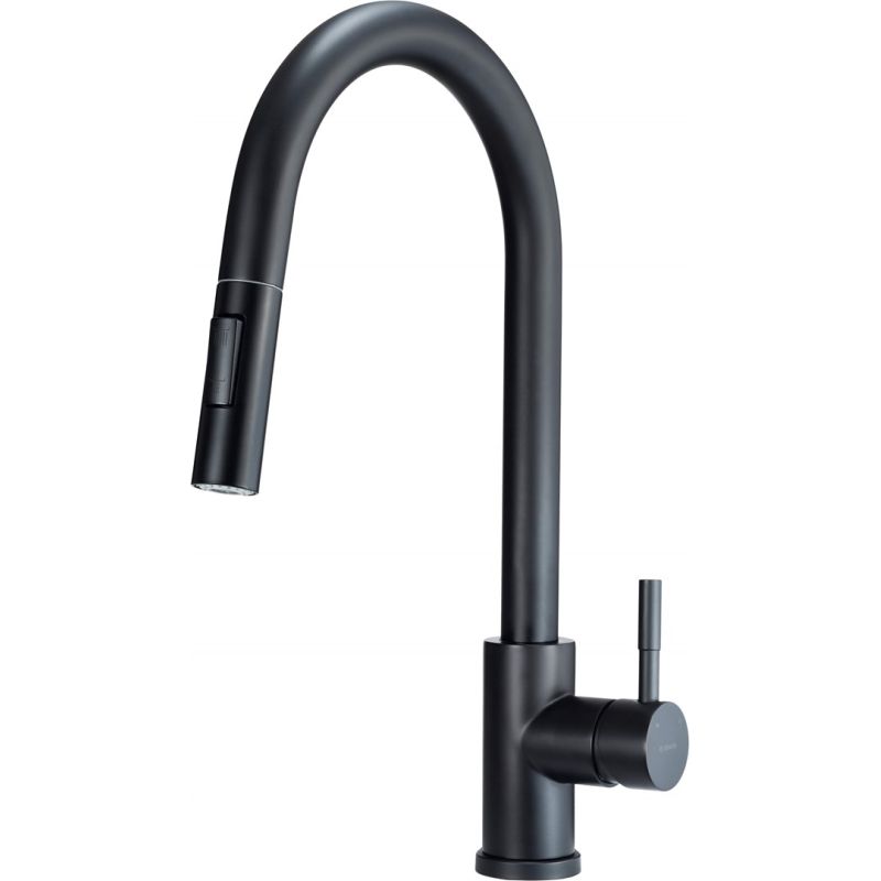 Kitchen faucet with pull-out spout - 2 types of stream