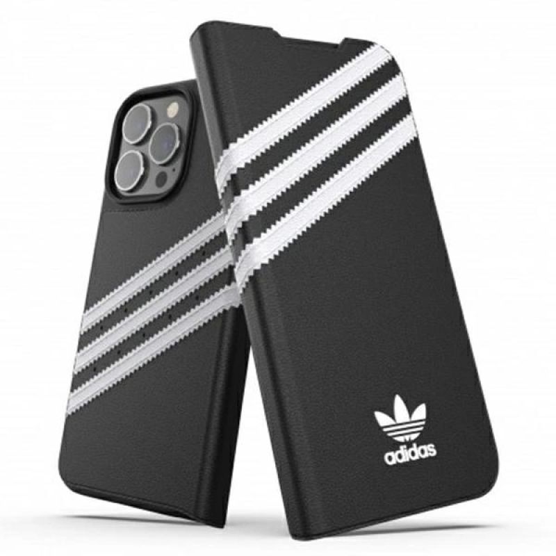 Adidas OR Booklet Case PU for iPhone 13 Pro / iPhone 13 - Black and White