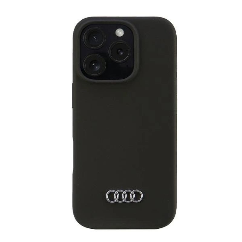 Audi Silicone Case iPhone 16 Pro 6.3" black/black hardcase AU-LSRIP16P-Q3/D1-BK