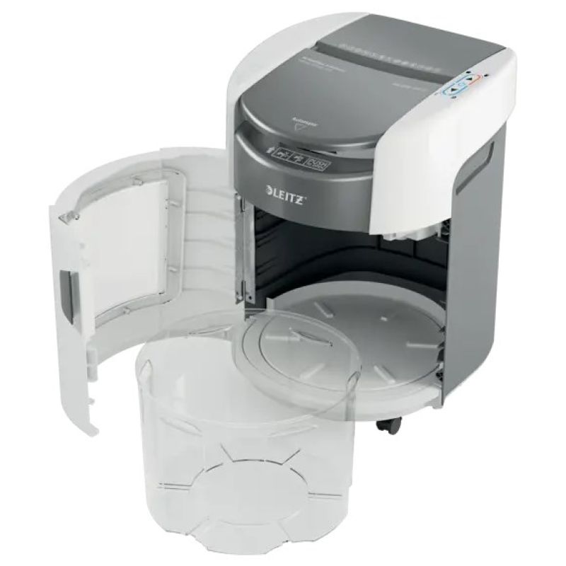 Leitz IQ Optimax AutoFeed 150 shredder, P5, 150 sheets, 15 l bin