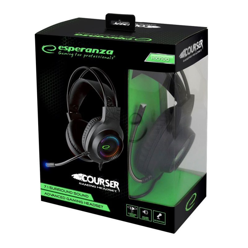 ESPERANZA HEADPHONES WITH MICROPHONE FOR GAMERS COURSER EGH7100