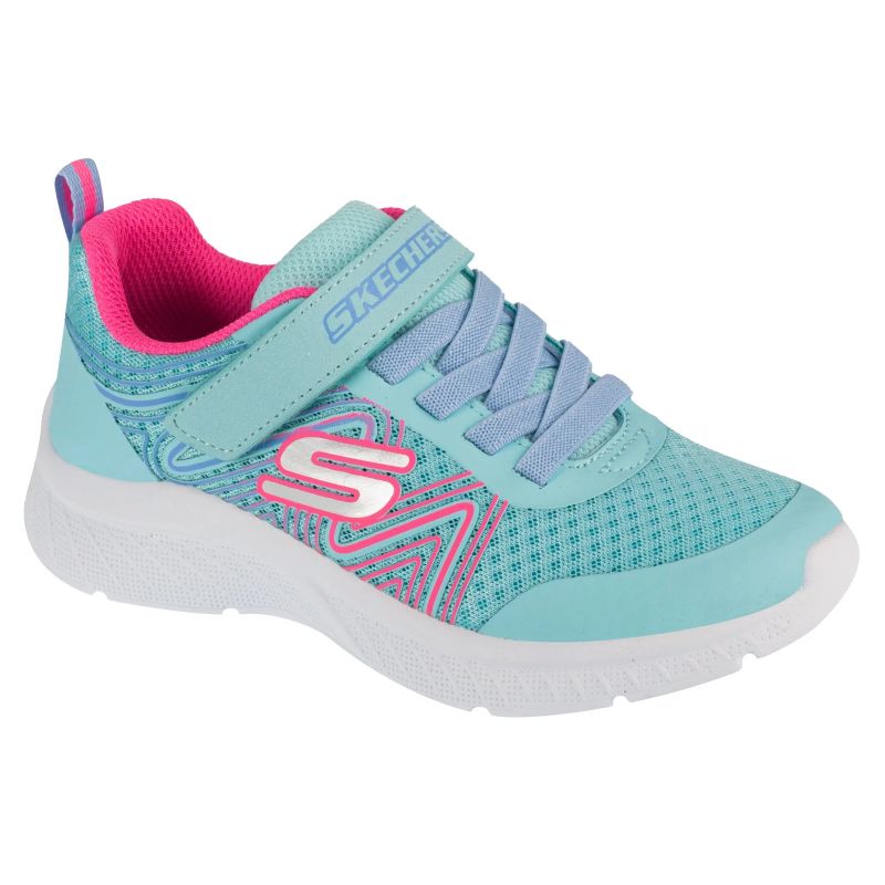 Skechers Microspec Plus - Swirl Sweet 303535L-AQPK Blue 35