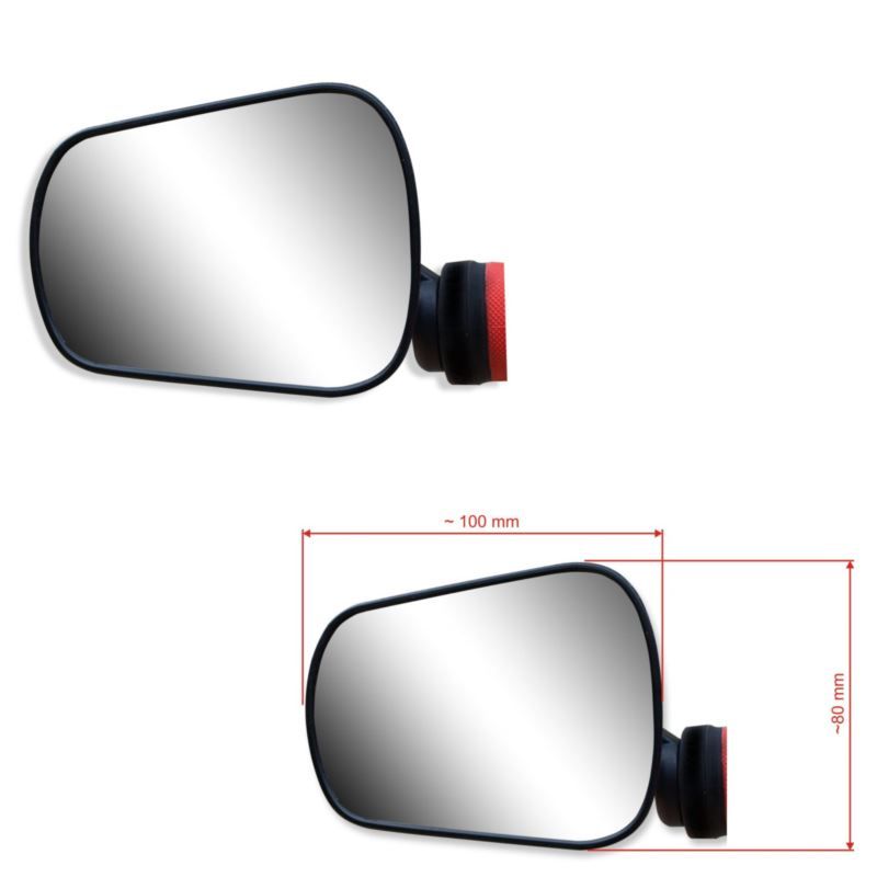 AJS PLUS handlebar mirror black