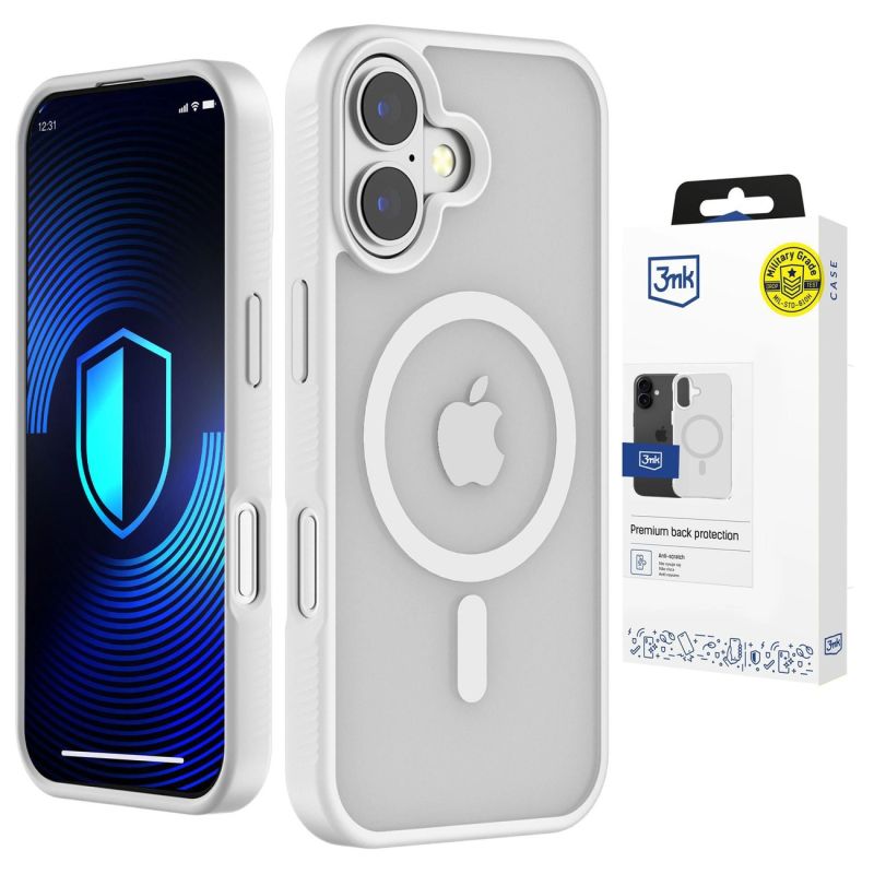 3mk Smoke MagCase for iPhone 17 - white-translucent