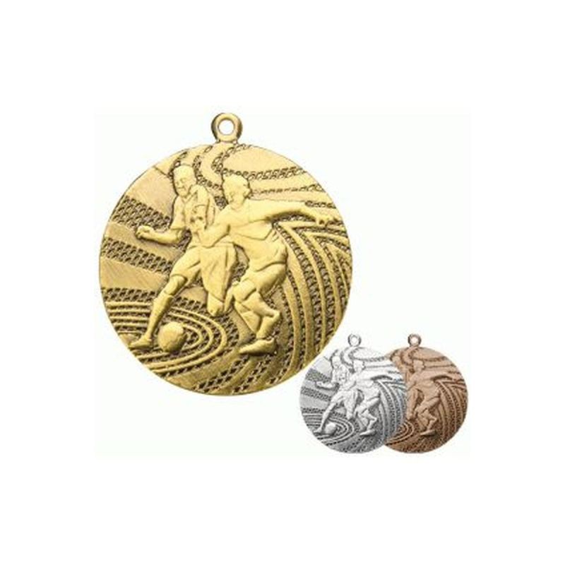 Gold medal - football - steel medal