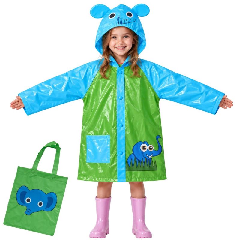 Children’s Blue Rain Poncho, REDCLIFFS, Size S