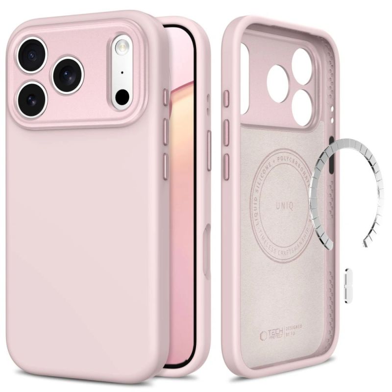 Tech-Protect Uniq MagSafe CC Case for iPhone 18 Pro Max / 17 Pro Max - Pink