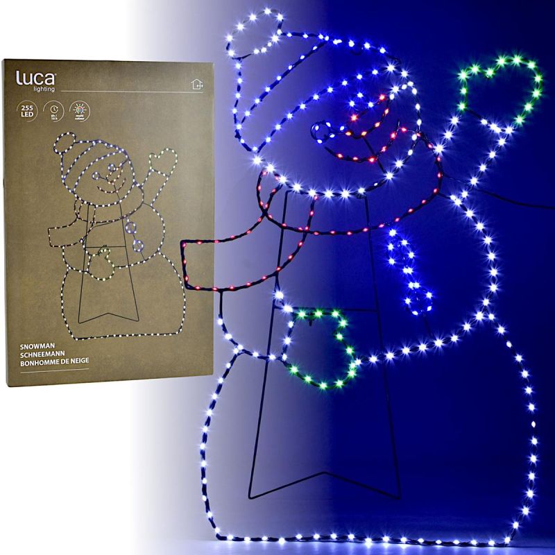 DECORATIVE SNOWMAN FIGURE 275 LED 79 CM IP44