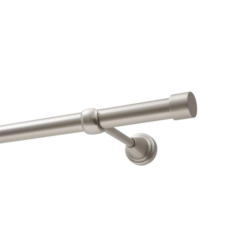 Single Curtain Rod Ø 19 mm Satin Chrome 240 cm LUNA KOWALSKI