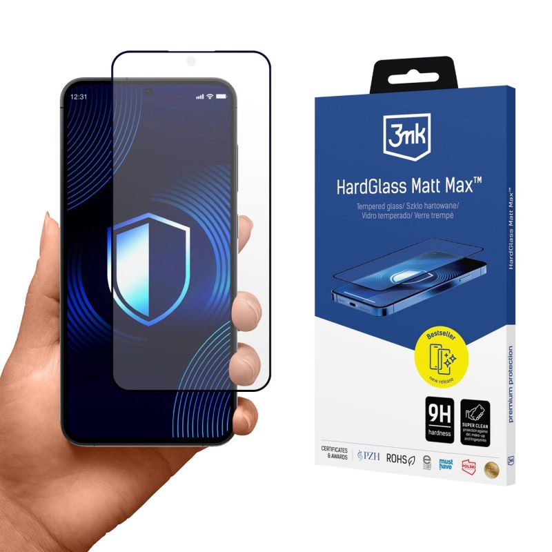 3mk HardGlass Matt Max tempered glass for Samsung Galaxy S25+