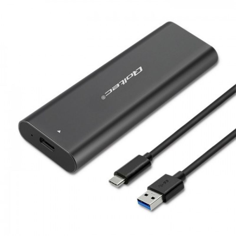 QOLTEC M.2 SATA SSD CASE | NGFF | USB TYPE C