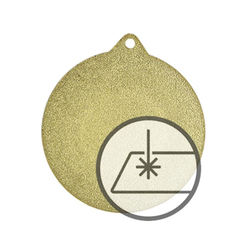 Medal with engraving on laminate