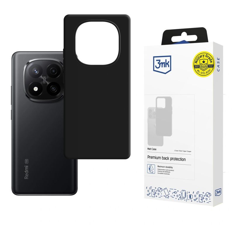 3mk Matt Case for Xiaomi Redmi Note 15 Pro - black