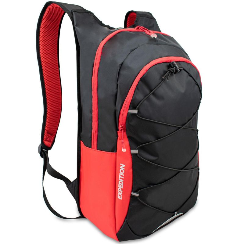 TREKKING BACKPACK A3036 BLACK-RED SEMI LINE