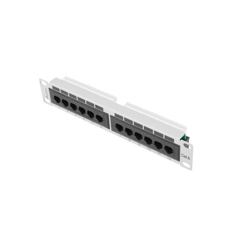 Lanberg PPU6-9012-S Patch Panel (1U; 10"; Cat 6; UTP; 12xRJ-45)