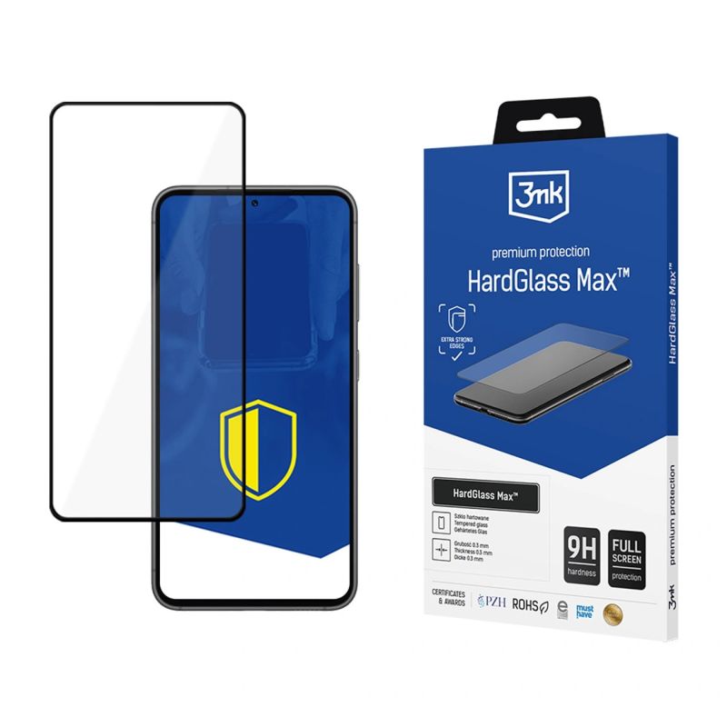3mk HardGlass Max tempered glass for Samsung Galaxy S23+