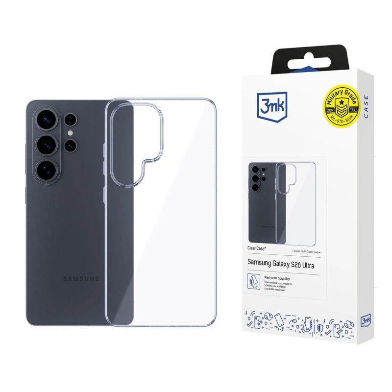 3mk Clear Case for Samsung Galaxy S26 Ultra - transparent