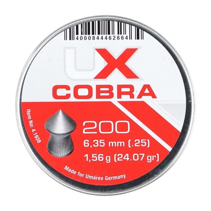 6.35 Umarex Cobra Pointed Ribbed pellets 200 pcs.