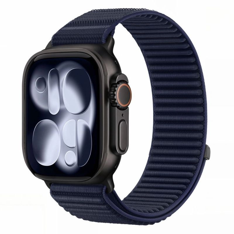 Tech-Protect NylonLoop Strap for Apple Watch 44 / 45 / 46 / 49 mm – Navy Blue